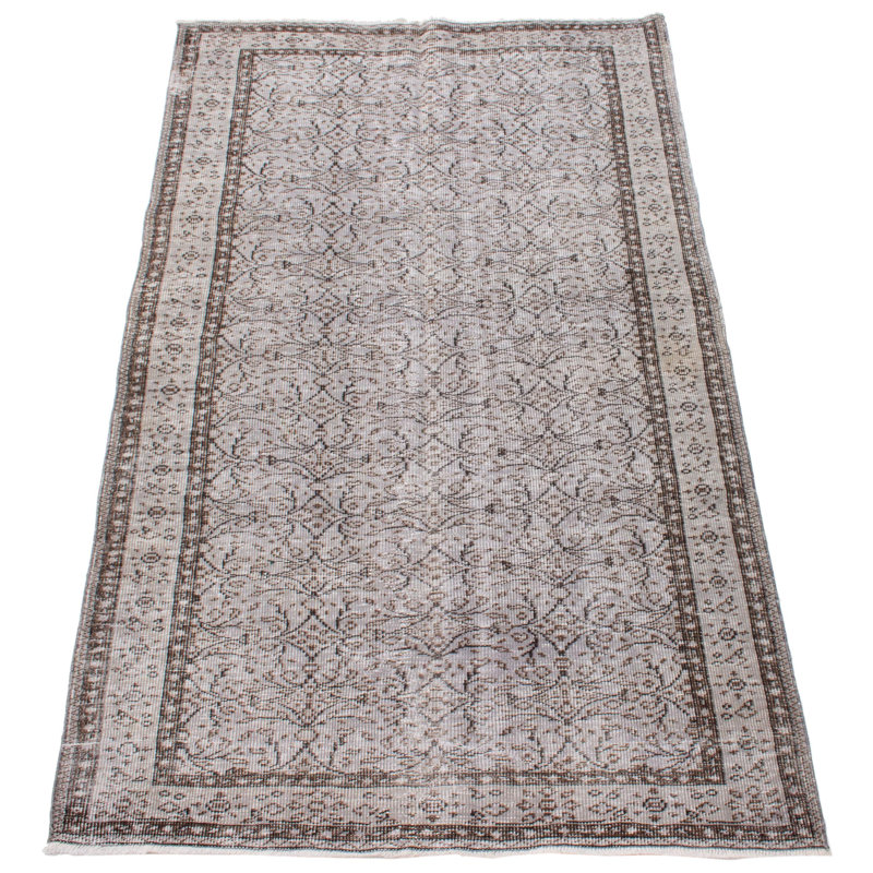 Tapis gris clair à transition de couleur 5 pi 5 po x 9 pi 3 po