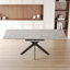 Table de salle à manger extensible de 62,4 po à 78,15 po et 6 chaises rembourrées douces pour une pièce contemporaine rembourrée