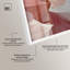 Décoration murale Boho «Blush Ribbons III Shadowbox» par Art Remedy, cadre blanc, 10 x 15-619347364-619347369