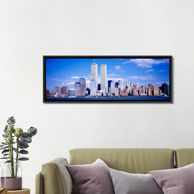 «New York City, with World Trade Center», reproduction de photo sur toile