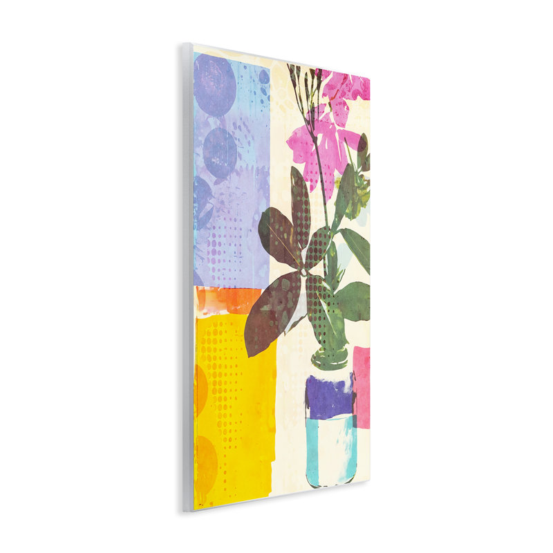 Plaque murale abstraite "Botanical Drifts", design par Andrea Haase, H 15 po x l 10 po