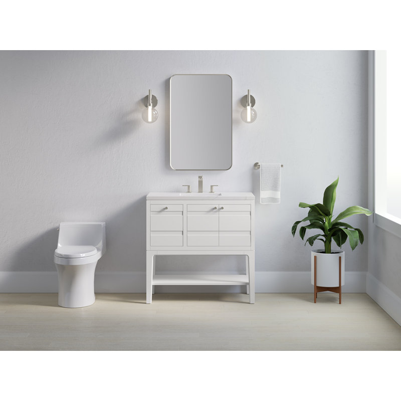 Helst 36-In Bathroom Vanity Set, White