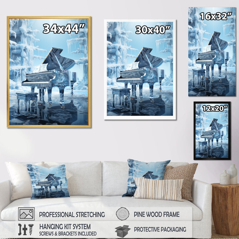 Winter Winter Frozen Forte sur toile, Toile tendue, 40" H x 30" W