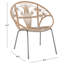 Fauteuil d'appoint en rotin Carlson