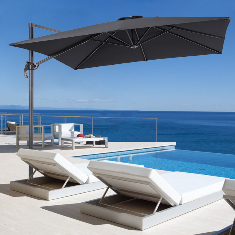 Parasol 96 po x 120 po Ruy, Tissu anthracite