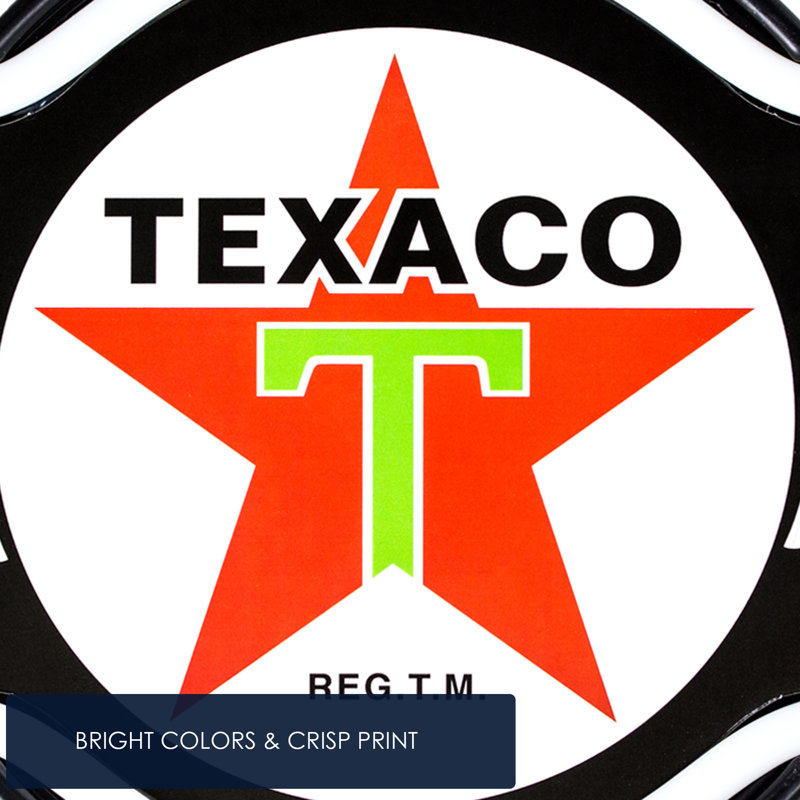Vintage Texaco LED Neon Light Sign with Wings