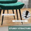 Krystal Accent Chair with Footstool-1463445421