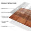 Peel And Stick Backsplash Tile, 12'' X 12'' Square Mosaic 3D Adhesive Stick On Wall Tiles,10-Sheet