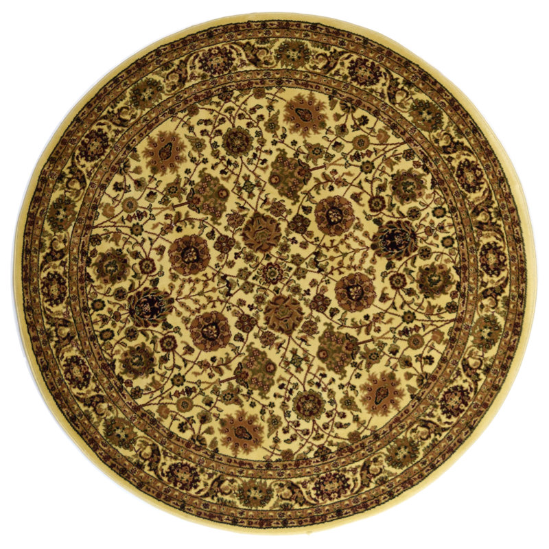 Tapis crème Gloucester, Rond 5 pi 3 po