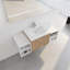 Meuble-lavabo à fermeture en douceur 48 po avec lavabo, deux petites tablettes de rangement, armoire combinée de 24 po et 12 po-174393028