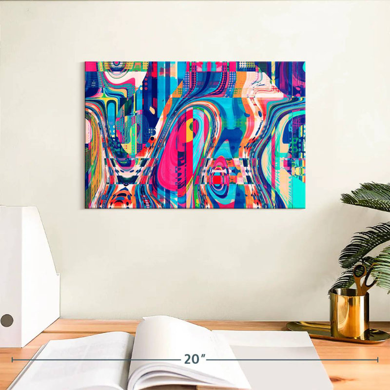 Avery Abstract Geometric Collage, 8" H x 12" W