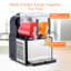 Machine à glaçons commerciale 4Lx2, machine à boissons glacée pour Smoothies