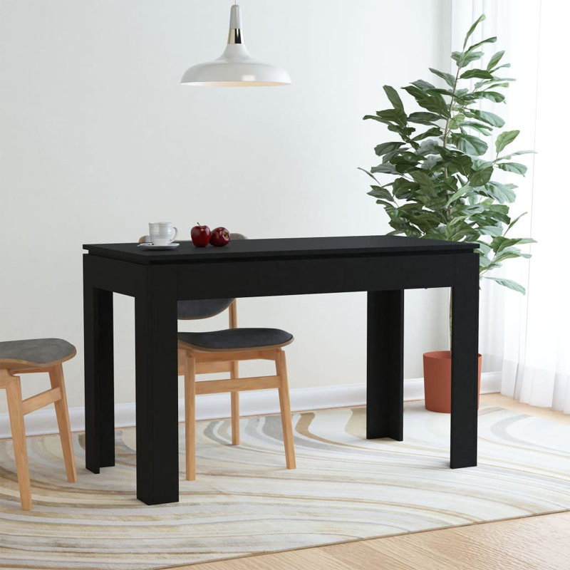 Table de salle à manger, Noir, H 29,9 po x L 47,2 po x l 23,6 po
