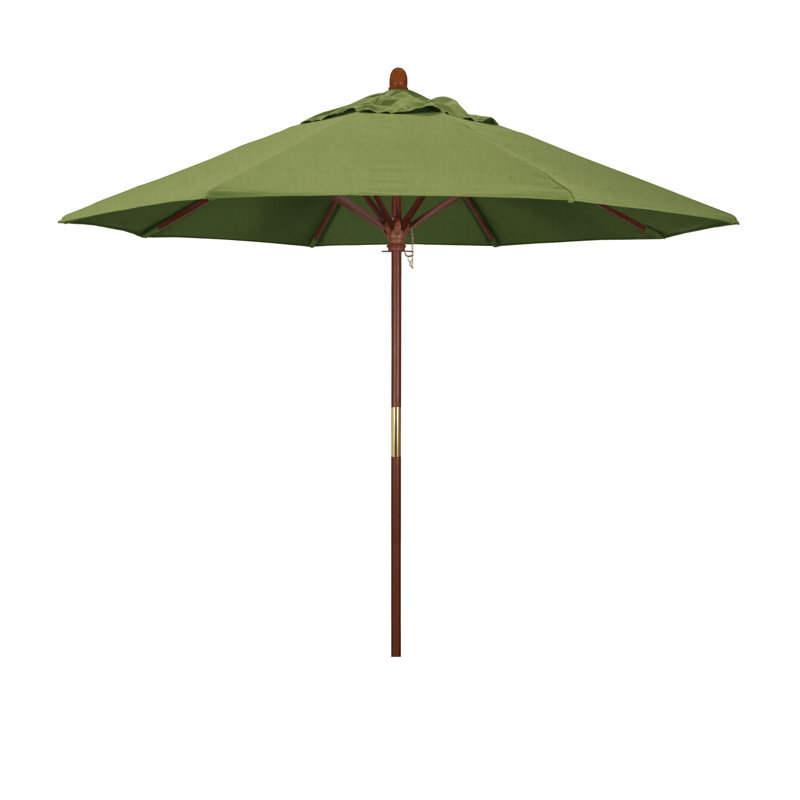 Parasol de marché octogonal 9 'x 9' Manford Austerio, Spectre Sunbrella® coriandre