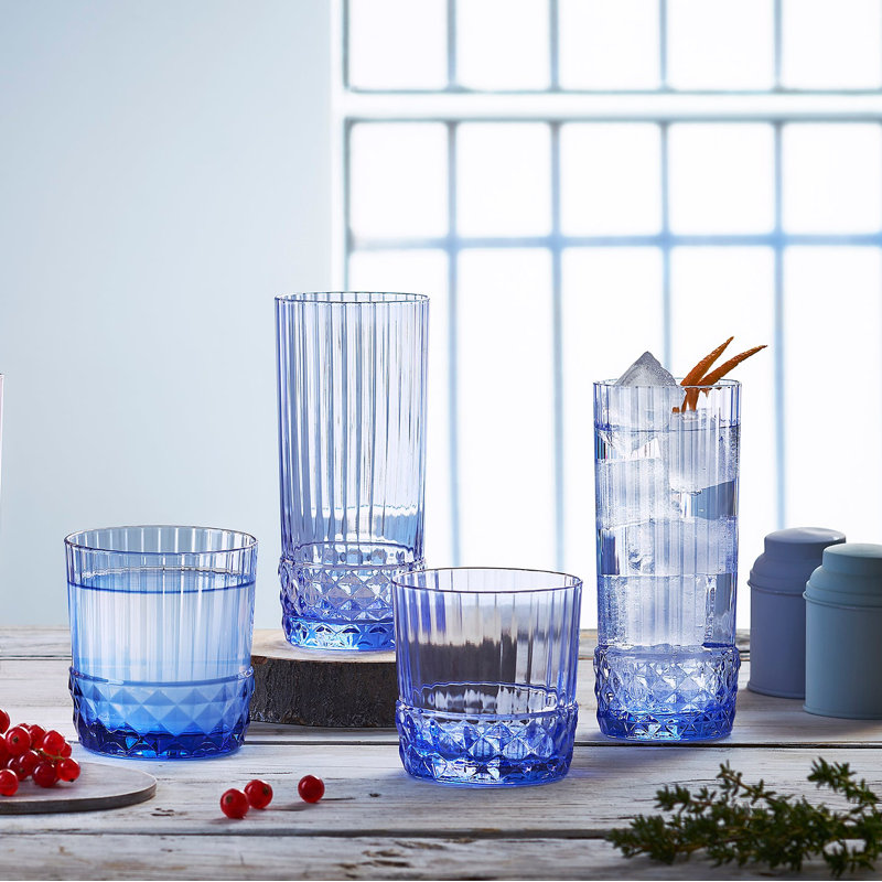 12,5 oz. Verres à boire DOF, Bleu saphir