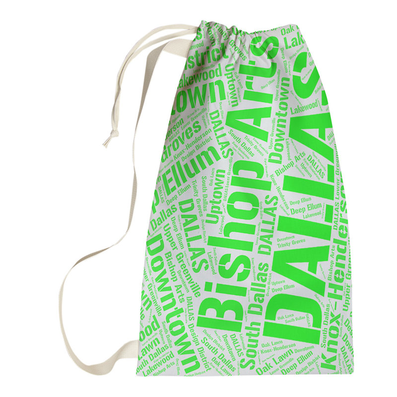 Laundry Hamper with Handles, Green, Small (29" H x 18" W x 1.5" D), Dallas