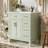 Compact Ceramic Vanity Solid Wood Modern Design For Small Bathrooms