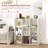 Bookcase Open Back Bookshelf With Anti-tip Kit Modern Style Organizer-1862794427