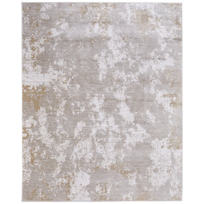 Maxin Modern Abstract, Gray/Ivory/Brown, Area Rug