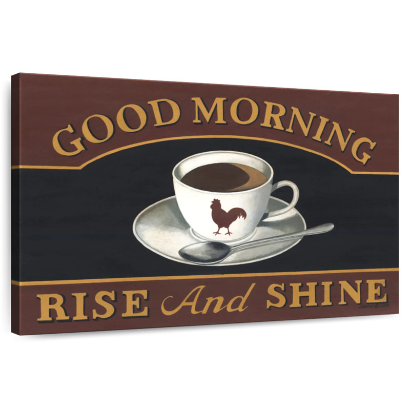 Plaque murale «Good Morning Coffee», H 24 po x l 36 po
