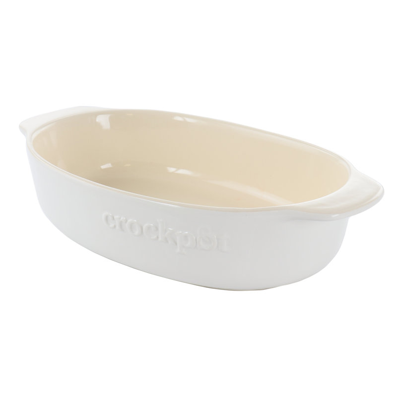 Crock-pot Oval Stoneware Casserole Bakeware