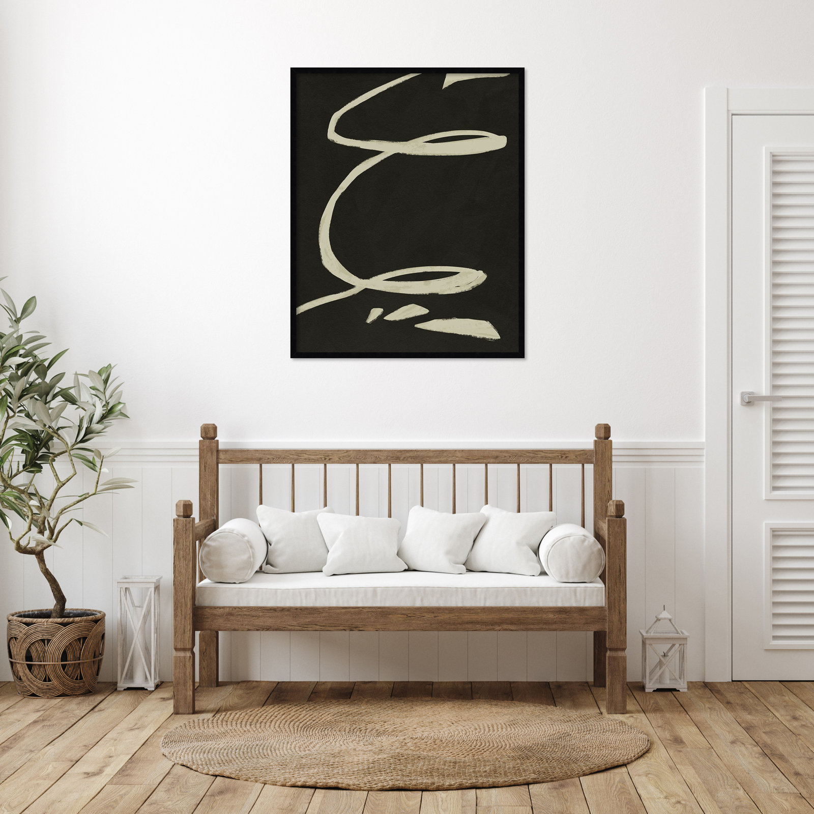 Neutral Spring III Print by Jacob Green, Black, 41" H x 33" W x 1" D