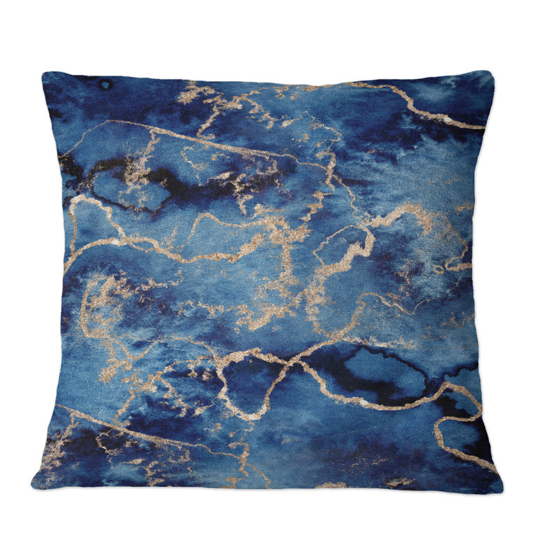 Coussin Blue Art, 18 po x 18 po