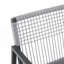 Ensemble de salle à manger d'extérieur, ensemble de 6 chaises en aluminium avec corde et table en aluminium, gris et noir-1858370777-1858370782
