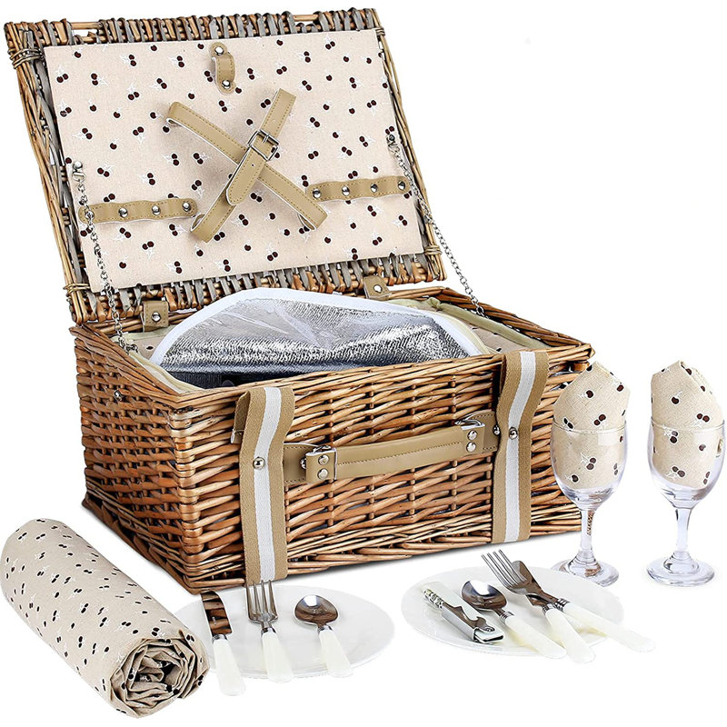Willow Picnic Basket Set