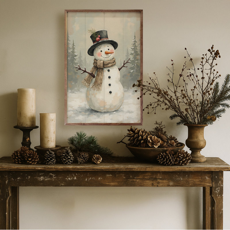 Snowman, 8" H x 5" W