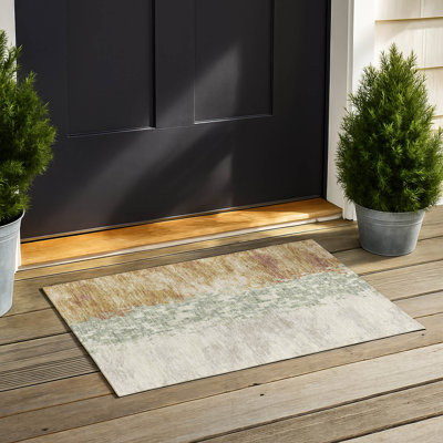 Tapis moderne Chantille ACN3112 lavable à la machine pour intérieur/extérieur
