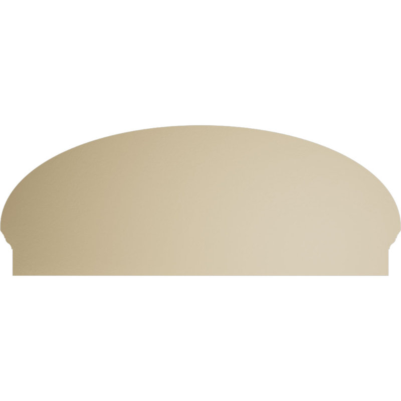 Fronton en uréthane Elliptical Signature, brun clair apprêté, 46 po x 18,375 po x 2,75 po, Combinaison, 4 rayons