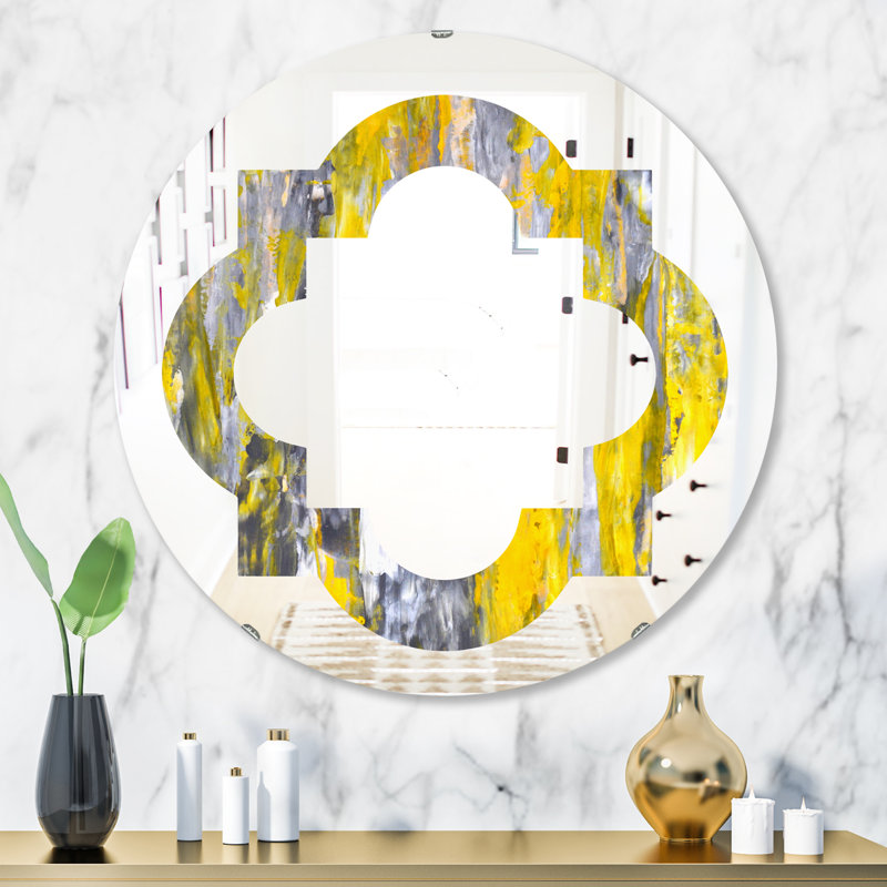 Miroir mural Quatrefoil, H 31,5 po x l po