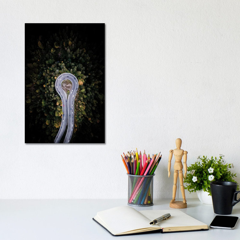 U-Turn 1 Piece Wrapped Canvas Wall Art, 20.32 cm H x 30.48 cm W