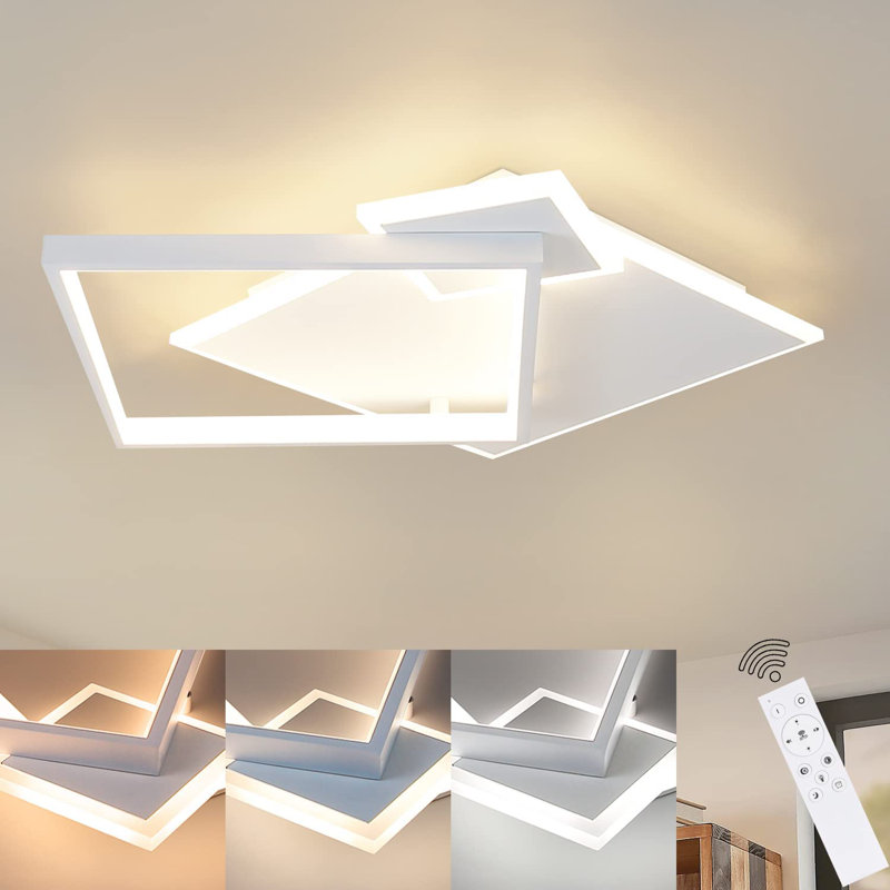 Ivy Bronx 3-Light 33cm LED Integrated Flush Mount, White