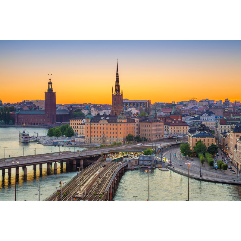 Stockholm. by RudyBalasko - Wrapped Canvas Print, 30cm H x 46cm W