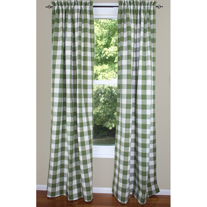 Abruscato Cotton Blackout Curtain Pair, 84" x 86"