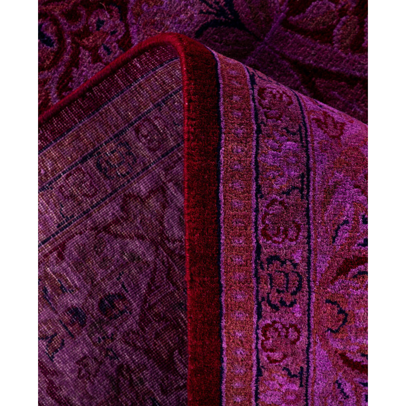 Overdyed One-of-a-Kind 6' 0" x 6' 2" Hand Knotted Area Rug