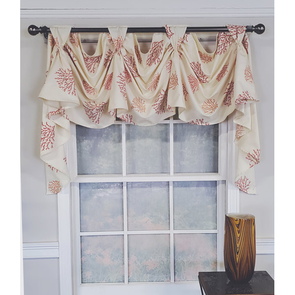 RLFisher Deep Floral Scalloped Window Valance | Perigold