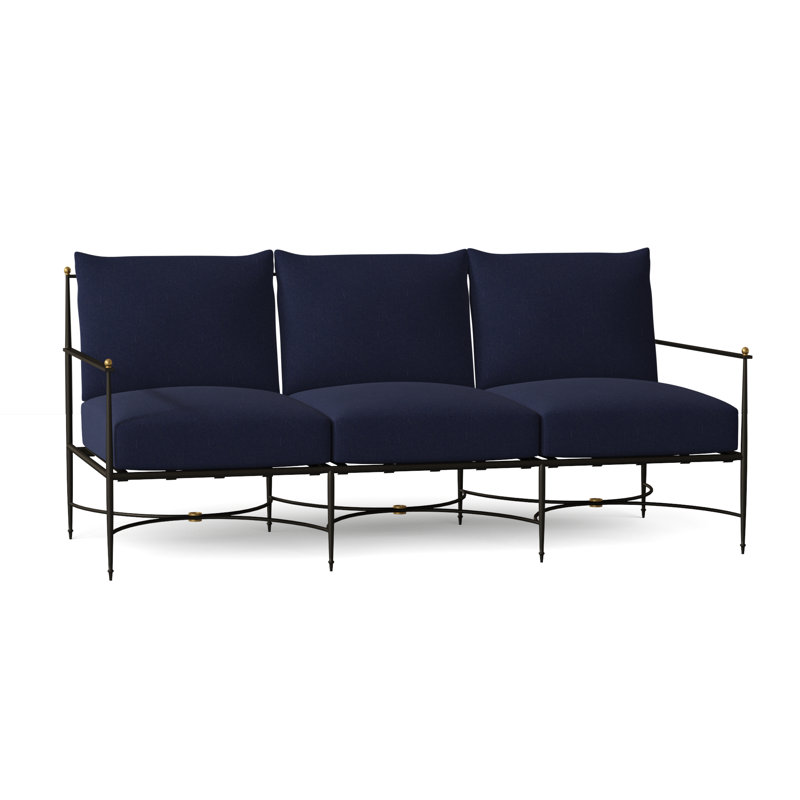 Canapé d'extérieur avec coussins 77 po Roma, Intermix écorce, Welt