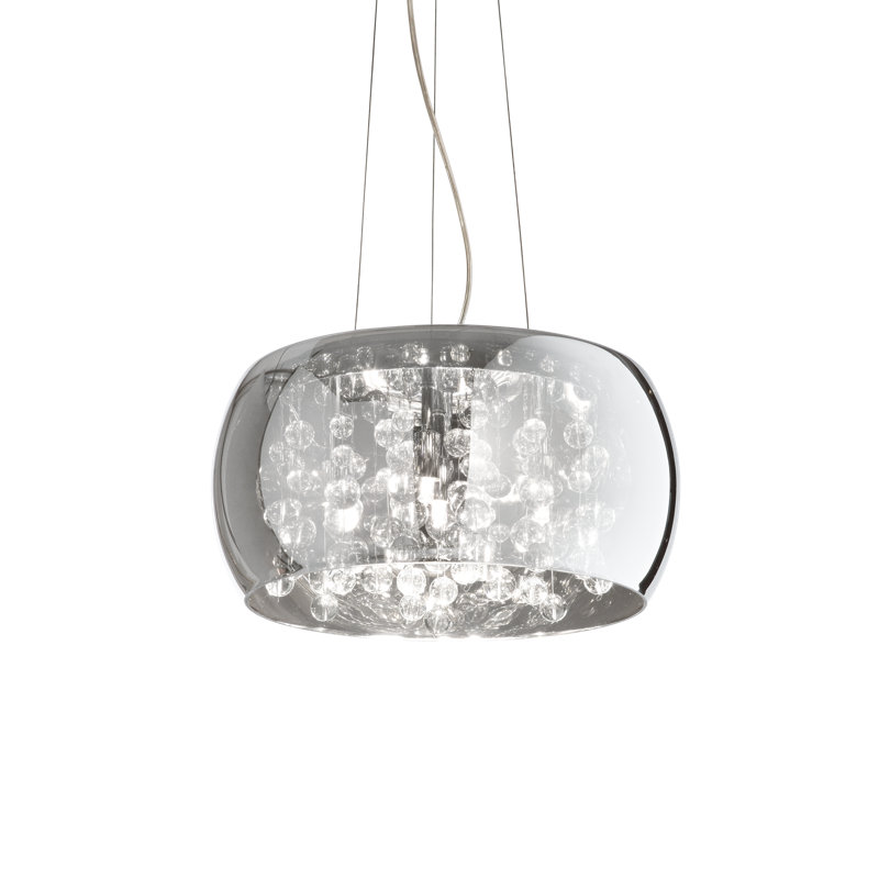 Audi 5 - Light Glass Crystal Pendant, Fume