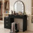 Makeup Vanity Set, Vanity Table with Lighted Mirror and 6 Drawers, Makeup Vanity with Mirror, Vanity Set, Stool Included, for Bedroom-940482893