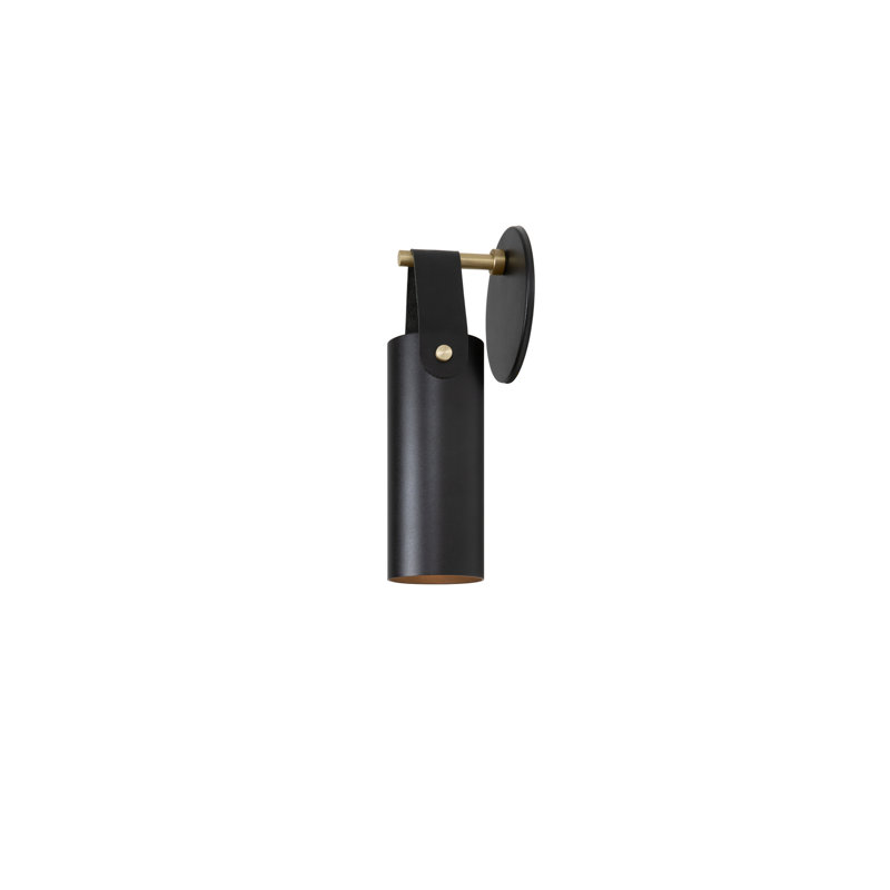 Spero Dimmable Wall Sconce, Black, Black