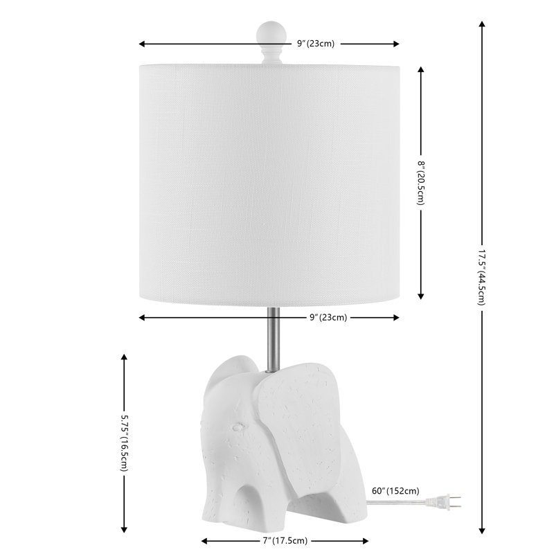 Alayn Resin Novelty Lamp, White