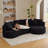 Sleeper, Modern  Curved L-Shape Luxury Basic Sectional Sofa Oversized Sofa: Minimalist Design, Comfy  Couch