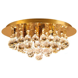 URBNLIVING Crystal Semi Flush Mount