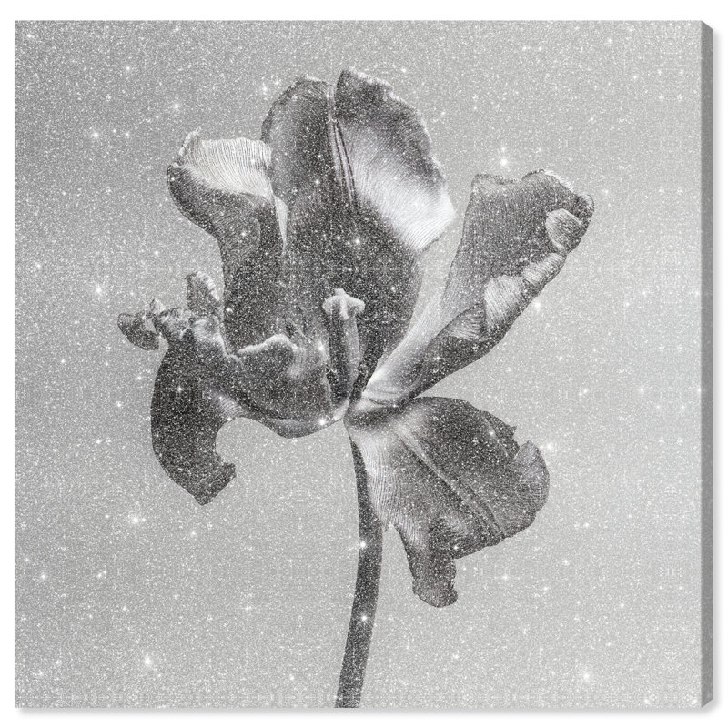 Tidal Wilt III Floral & Botanical Canvas Print by Oliver Gal, Black Frame, 12 x 12, 12"H x 12"W, Gallery Wrapped
