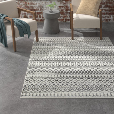 Tapis gris anthracite Jerikah