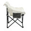 2 chaises pliantes, beige, de camping en plein air, sac de transport, dossier rembourré confortable, poche latérale, structure robuste, support 264 livres, pique-nique, randonnée, plages 2 pièces chaises pliantes beiges avec sac-1883797226