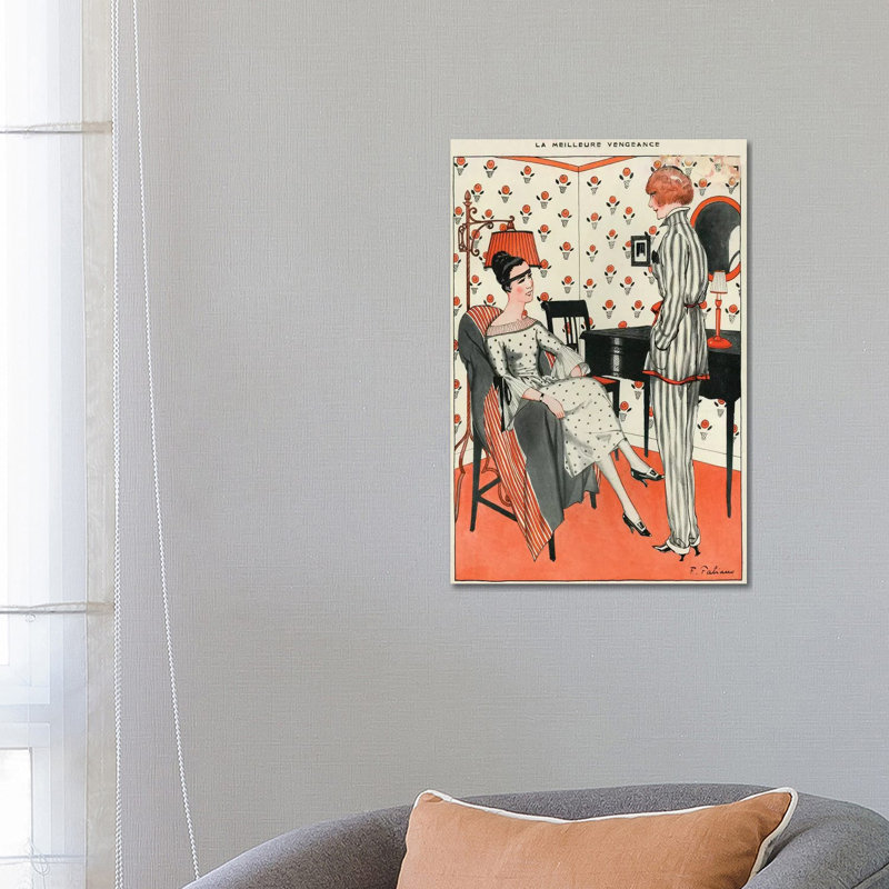 1921 La Vie Parisienne Magazine Plate by The Advertising Archives - No Frame Gallery-Wrapped Canvas Giclée on Canvas